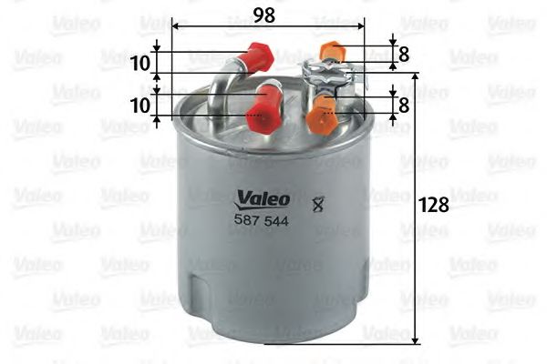 VALEO 587544 Топливный фильтр для RENAULT LOGAN EXPRESS (Рено Логан экспрес) VALEO 587544 Топливный фильтр для RENAULT LOGAN EXPRESS (Рено Логан экспрес)