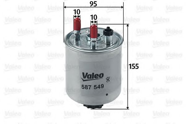 VALEO 587549 Топливный фильтр для RENAULT (Рено) VALEO 587549 Топливный фильтр для RENAULT (Рено)