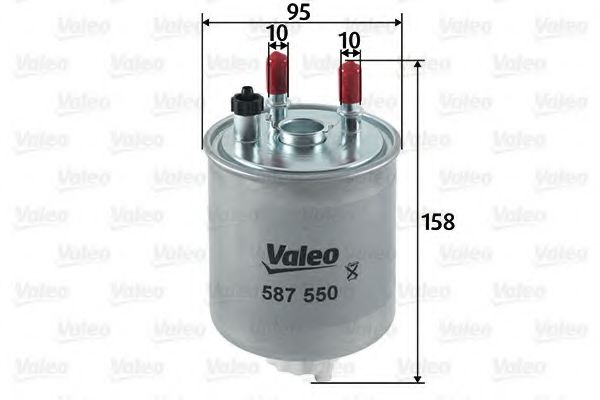VALEO 587550 Топливный фильтр для RENAULT (Рено) VALEO 587550 Топливный фильтр для RENAULT (Рено)