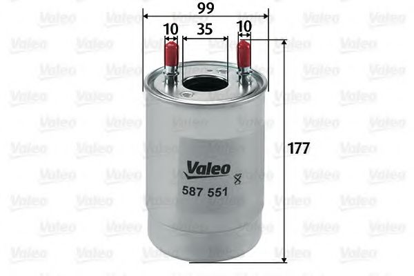 VALEO 587551 Топливный фильтр для RENAULT GRAN III (Рено Гран 3) VALEO 587551 Топливный фильтр для RENAULT GRAN III (Рено Гран 3)