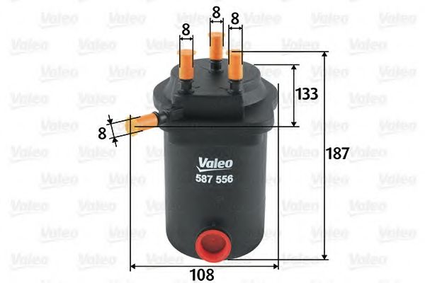 VALEO 587556 Топливный фильтр для RENAULT GRAND SCNIC II (Рено Гранд сценик 2) VALEO 587556 Топливный фильтр для RENAULT GRAND SCNIC II (Рено Гранд сценик 2)