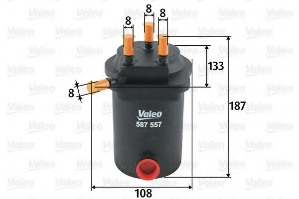 VALEO 587557 Топливный фильтр для RENAULT GRAND SCNIC II (Рено Гранд сценик 2) VALEO 587557 Топливный фильтр для RENAULT GRAND SCNIC II (Рено Гранд сценик 2)