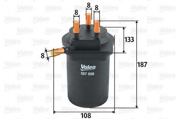 VALEO 587559 Топливный фильтр для RENAULT GRAND SCNIC II (Рено Гранд сценик 2) VALEO 587559 Топливный фильтр для RENAULT GRAND SCNIC II (Рено Гранд сценик 2)