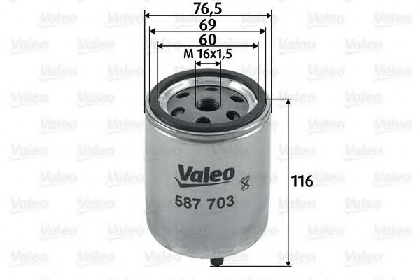 VALEO 587703 Топливный фильтр для RENAULT (Рено) VALEO 587703 Топливный фильтр для RENAULT (Рено)