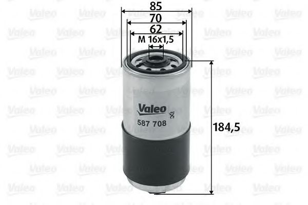 VALEO 587708 Топливный фильтр для AUDI 90 (Ауди 90) VALEO 587708 Топливный фильтр для AUDI 90 (Ауди 90)