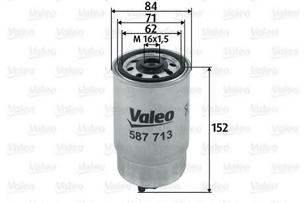 VALEO 587713 Топливный фильтр для FIAT STILO MULTI (Фиат Стило мульти) VALEO 587713 Топливный фильтр для FIAT STILO MULTI (Фиат Стило мульти)