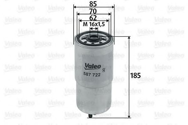 VALEO 587722 Топливный фильтр для ROVER 75 ER (Ровер 75 эр) VALEO 587722 Топливный фильтр для ROVER 75 ER (Ровер 75 эр)