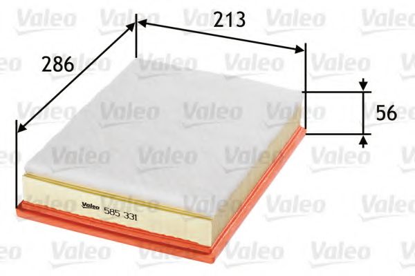 VALEO 585331 Воздушный фильтр для VOLVO (Вольво) VALEO 585331 Воздушный фильтр для VOLVO (Вольво)