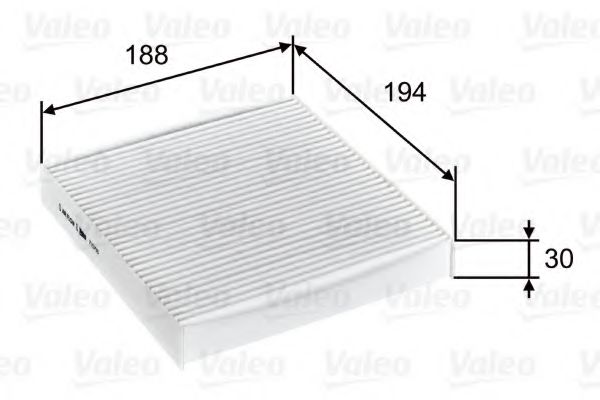 VALEO 715755 Фильтр, воздух во внутренном пространстве для FIAT 500 C (Фиат 500 c) VALEO 715755 Фильтр, воздух во внутренном пространстве для FIAT 500 C (Фиат 500 c)