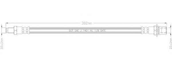 REMKAFLEX 1437 Тормозной шланг для TOYOTA TARAGO (Тойота/тоета Тараго) REMKAFLEX 1437 Тормозной шланг для TOYOTA TARAGO (Тойота/тоета Тараго)