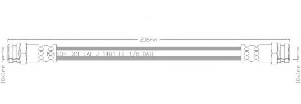 REMKAFLEX 2111 Тормозной шланг для MITSUBISHI L200 / STORM (Митсубиши/митсубиси Л200 / сторм) REMKAFLEX 2111 Тормозной шланг для MITSUBISHI L200 / STORM (Митсубиши/митсубиси Л200 / сторм)