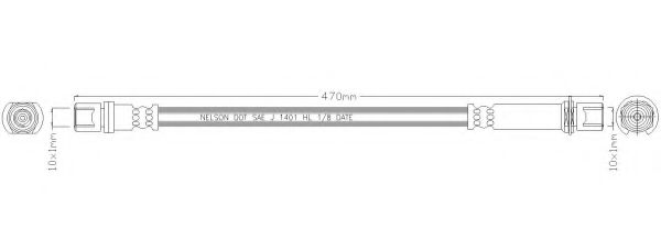 REMKAFLEX 2213 Тормозной шланг для TOYOTA HILUX II (Тойота/тоета Хилуx 2) REMKAFLEX 2213 Тормозной шланг для TOYOTA HILUX II (Тойота/тоета Хилуx 2)