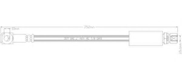 REMKAFLEX 2255 Тормозной шланг для OPEL ASTRA F (Опель Астра ф) REMKAFLEX 2255 Тормозной шланг для OPEL ASTRA F (Опель Астра ф)