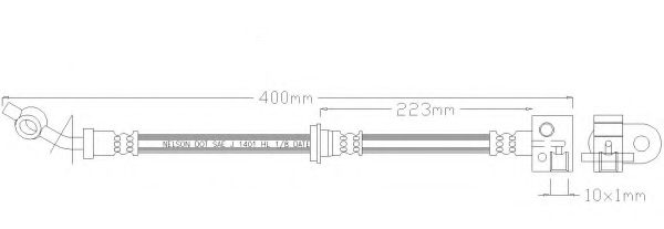 REMKAFLEX 2361 Тормозной шланг для HONDA (Хонда) REMKAFLEX 2361 Тормозной шланг для HONDA (Хонда)