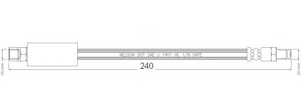 REMKAFLEX 2398 Тормозной шланг для AUDI 90 (Ауди 90) REMKAFLEX 2398 Тормозной шланг для AUDI 90 (Ауди 90)