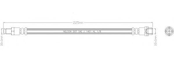 REMKAFLEX 2556 Тормозной шланг для AUDI A4 (Ауди А4) REMKAFLEX 2556 Тормозной шланг для AUDI A4 (Ауди А4)