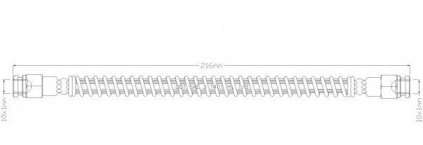 REMKAFLEX 2807 Тормозной шланг для CITROËN AX (CитроËн Аx) REMKAFLEX 2807 Тормозной шланг для CITROËN AX (CитроËн Аx)