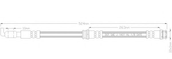 REMKAFLEX 2860 Тормозной шланг для MAZDA (Мазда) REMKAFLEX 2860 Тормозной шланг для MAZDA (Мазда)