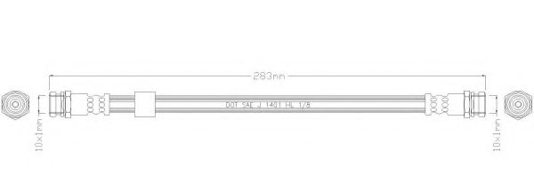 REMKAFLEX 2866 Тормозной шланг для MAZDA (Мазда) REMKAFLEX 2866 Тормозной шланг для MAZDA (Мазда)