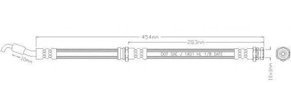 REMKAFLEX 2872 Тормозной шланг для MAZDA (Мазда) REMKAFLEX 2872 Тормозной шланг для MAZDA (Мазда)