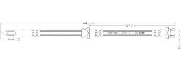 REMKAFLEX 2908 Тормозной шланг для PROTON PERSONA 400 (Протон Пэрсона 400) REMKAFLEX 2908 Тормозной шланг для PROTON PERSONA 400 (Протон Пэрсона 400)