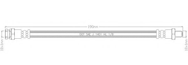 REMKAFLEX 2934 Тормозной шланг для MITSUBISHI L200 / STORM (Митсубиши/митсубиси Л200 / сторм) REMKAFLEX 2934 Тормозной шланг для MITSUBISHI L200 / STORM (Митсубиши/митсубиси Л200 / сторм)
