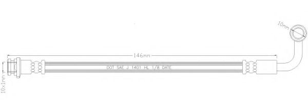 REMKAFLEX 2979 Тормозной шланг для NISSAN (Ниссан) REMKAFLEX 2979 Тормозной шланг для NISSAN (Ниссан)