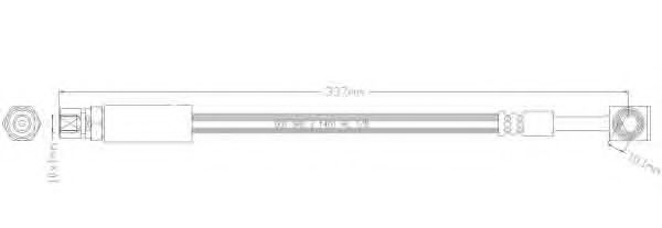 REMKAFLEX 3012 Тормозной шланг для DAEWOO LANOS (Дэу Ланос)