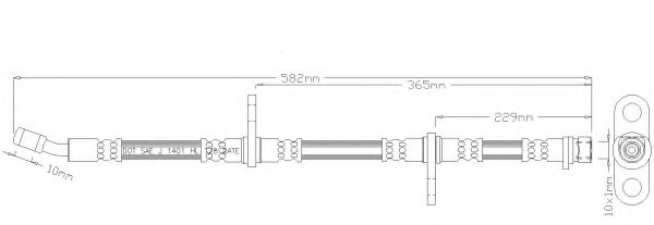 REMKAFLEX 3032 Тормозной шланг для ROVER 400 (Ровер 400) REMKAFLEX 3032 Тормозной шланг для ROVER 400 (Ровер 400)