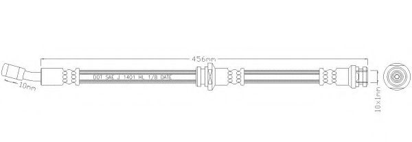 REMKAFLEX 3083 Тормозной шланг для SUZUKI (Сузуки) REMKAFLEX 3083 Тормозной шланг для SUZUKI (Сузуки)