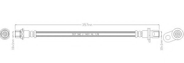 REMKAFLEX 3101 Тормозной шланг для TOYOTA CARINA E (Тойота/тоета Карина е) REMKAFLEX 3101 Тормозной шланг для TOYOTA CARINA E (Тойота/тоета Карина е)
