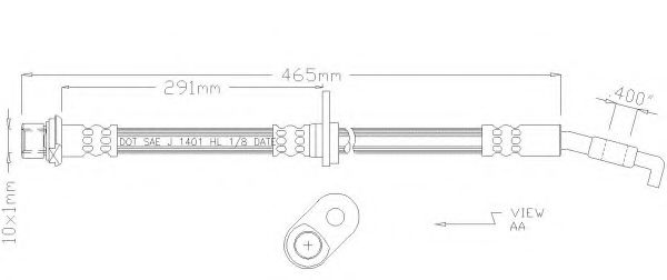 REMKAFLEX 3151 Тормозной шланг для TOYOTA (Тойота/тоета) REMKAFLEX 3151 Тормозной шланг для TOYOTA (Тойота/тоета)