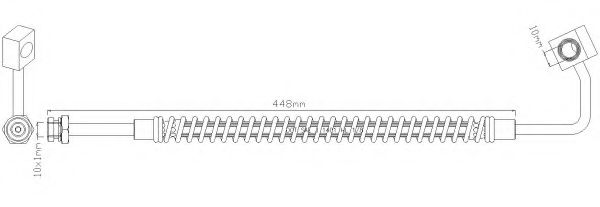 REMKAFLEX 3256 Тормозной шланг для KIA SPORTAGE (Киа Спортейдж) REMKAFLEX 3256 Тормозной шланг для KIA SPORTAGE (Киа Спортейдж)