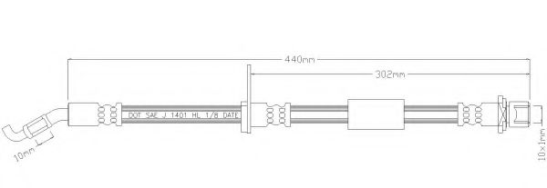 REMKAFLEX 3342 Тормозной шланг для DAIHATSU STORIA (Дайхатсу Сториа) REMKAFLEX 3342 Тормозной шланг для DAIHATSU STORIA (Дайхатсу Сториа)