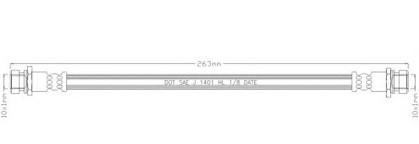 REMKAFLEX 3368 Тормозной шланг для KIA MENTOR / SHUMA (Киа Мэнтор / шума) REMKAFLEX 3368 Тормозной шланг для KIA MENTOR / SHUMA (Киа Мэнтор / шума)