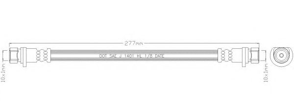 REMKAFLEX 3515 Тормозной шланг для HONDA (Хонда) REMKAFLEX 3515 Тормозной шланг для HONDA (Хонда)