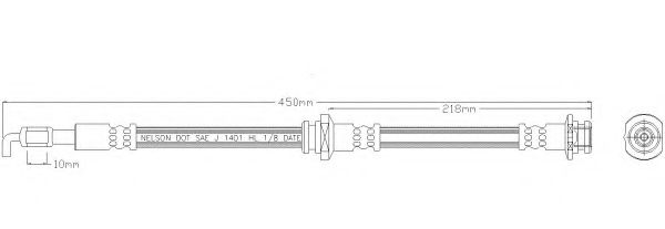 REMKAFLEX 3619 Тормозной шланг для OPEL FRONTERA B (Опель Фронтера б) REMKAFLEX 3619 Тормозной шланг для OPEL FRONTERA B (Опель Фронтера б)
