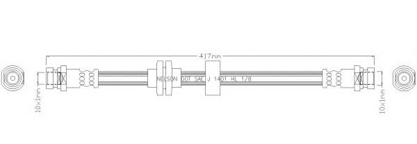 REMKAFLEX 3666 Тормозной шланг для RENAULT LAGUNA II (Рено Лагуна 2) REMKAFLEX 3666 Тормозной шланг для RENAULT LAGUNA II (Рено Лагуна 2)