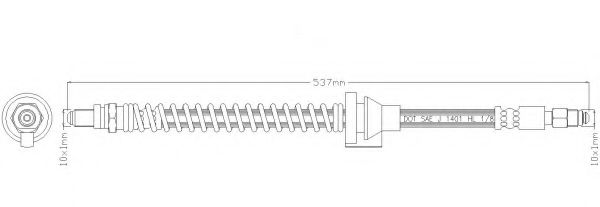 REMKAFLEX 3722 Тормозной шланг для FORD KA (Форд Ка) REMKAFLEX 3722 Тормозной шланг для FORD KA (Форд Ка)