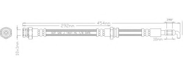 REMKAFLEX 3963 Тормозной шланг для FORD RANGER (Форд Рангэр) REMKAFLEX 3963 Тормозной шланг для FORD RANGER (Форд Рангэр)