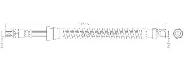REMKAFLEX 4204 Тормозной шланг для CHEVROLET REZZO (Шевроле Рэззо) REMKAFLEX 4204 Тормозной шланг для CHEVROLET REZZO (Шевроле Рэззо)