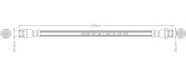 REMKAFLEX 4417 Тормозной шланг для SUZUKI (Сузуки) REMKAFLEX 4417 Тормозной шланг для SUZUKI (Сузуки)