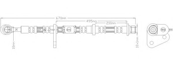REMKAFLEX 4430 Тормозной шланг для HONDA PRELUDE III (Хонда Прэлудэ 3) REMKAFLEX 4430 Тормозной шланг для HONDA PRELUDE III (Хонда Прэлудэ 3)