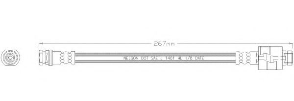 REMKAFLEX 4540 Тормозной шланг для HONDA (Хонда) REMKAFLEX 4540 Тормозной шланг для HONDA (Хонда)