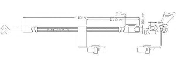 REMKAFLEX 4898 Тормозной шланг для FORD (Форд) REMKAFLEX 4898 Тормозной шланг для FORD (Форд)