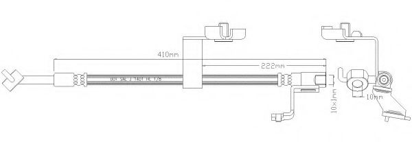 REMKAFLEX 4899 Тормозной шланг для FORD (Форд) REMKAFLEX 4899 Тормозной шланг для FORD (Форд)