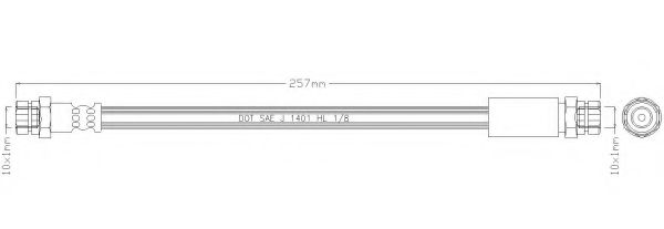 REMKAFLEX 4964 Тормозной шланг для SEAT LEON (Сеат Леон) REMKAFLEX 4964 Тормозной шланг для SEAT LEON (Сеат Леон)
