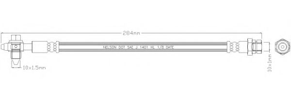 REMKAFLEX 4966 Тормозной шланг для SEAT LEON (Сеат Леон) REMKAFLEX 4966 Тормозной шланг для SEAT LEON (Сеат Леон)