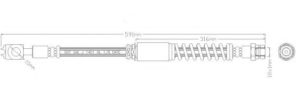 REMKAFLEX 4969 Тормозной шланг для SEAT LEON (Сеат Леон) REMKAFLEX 4969 Тормозной шланг для SEAT LEON (Сеат Леон)