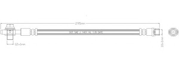 REMKAFLEX 4972 Тормозной шланг для SEAT EXEO (Сеат Эxэо) REMKAFLEX 4972 Тормозной шланг для SEAT EXEO (Сеат Эxэо)